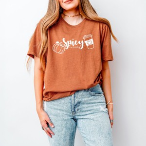 Simply Sage Market S.W.Smiley Spicy Pumpkin Spice Short Sleeve Tee - 1 of 4