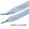 INSPIRE CHIC Flower Prints Flat Chiffon Colorful Shoe Laces 1 Pair - 2 of 4