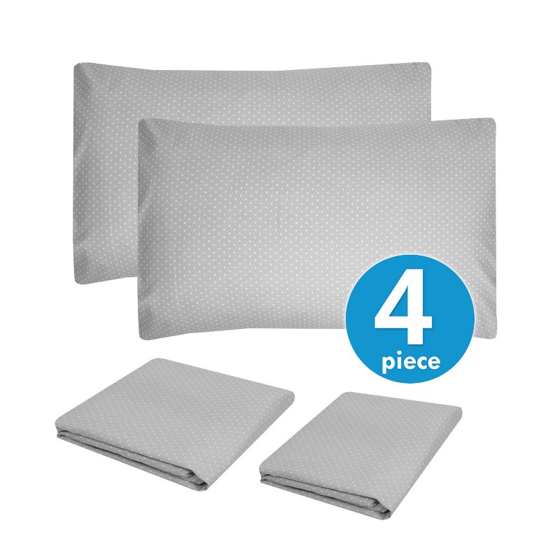 4 Piece Printed Sheet Set, Supreme Soft 1800 Series, Double Brushed Microfiber Sheets by Sweet Home Collection™, 3 of 4