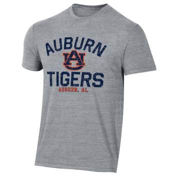 NCAA Auburn Tigers Men's Gray Tri-Blend T-Shirt