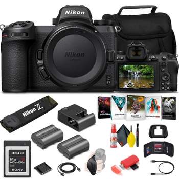 Nikon Z 7II Mirrorless Digital Camera 45.7MP (Body Only) (1653) + 64GB XQD Card + EN-EL15c Battery + Corel Software + Case + Card Reader + Cleaning