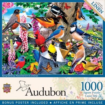 MasterPieces Audubon Puzzles Collection - Spring Gathering 1000 Piece Jigsaw Puzzle