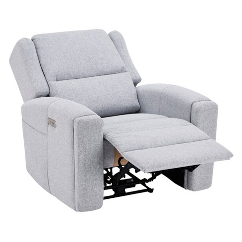 Manual Recliner Chair with Heat and Rolling Kneading Massage Seat