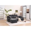 TiramisuBest LY-003 Beige White Deep Seat Compression Sofa 3 Seater with Beige for sofa - 2 of 4