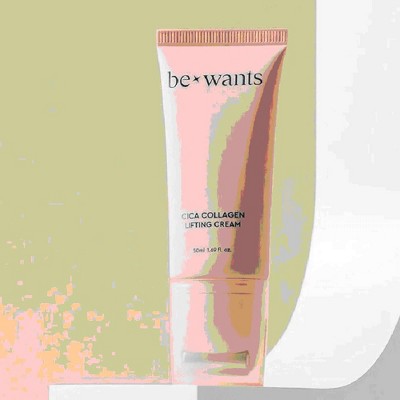 BeWants Cica Collagen Lifting Cream (1.69 oz) Be Wants Innovative Face Skin Roller for Facial Firmness, Smoothing, & Glow