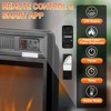 Karl Home 1400-Watt 26-inch Smart Electric Fireplace Insert with WIFI Function and 6-Color Flames - 3 of 4