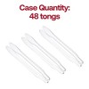 Smarty Had A Party 12" Clear Plastic Serving Tongs - 48 pcs - 3 of 4