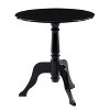 Acrylic Curvy Legs Glam End Table Black - Linon: Modern Chic, Clear Coated, Non-Toxic Finish - image 2 of 4