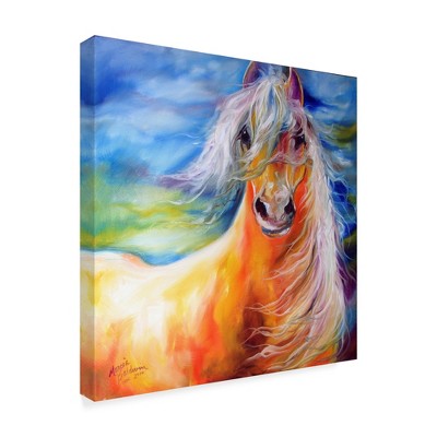 Trademark Fine Art -Marcia Baldwin 'Bright Day Equine' Canvas Art