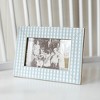 4x6 Inch Blue Plaid Picture Frame Wood, MDF & Glass by Foreside Home & Garden - 2 of 4