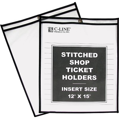 C-Line Job Ticket Holder 12 x 15 Clear with CLI46125