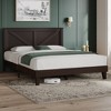 Yaheetech Farmhouse Wooden Bedframe - 2 of 4