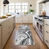 Washable Abstract Runner Rug, Non-Slip Stain-Resistant Carpet for Hallway Kitchen Bedroom Entryway Bathroom - 2 of 4