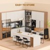 Karl Home | Black Plastic Folding Chair (Set of 4) - 3 of 4