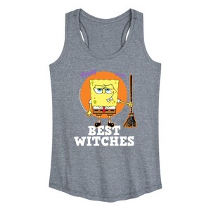 Women's - SpongeBob SquarePants - Best Witches Graphic Racerback Tank - 1 of 4