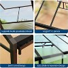 Greenhouse for Outdoors, Heavy-Duty Walk-In Design with Roof Vent, Ground Nails & Sliding Lockable Door, for Garden Backyard - 4 of 4