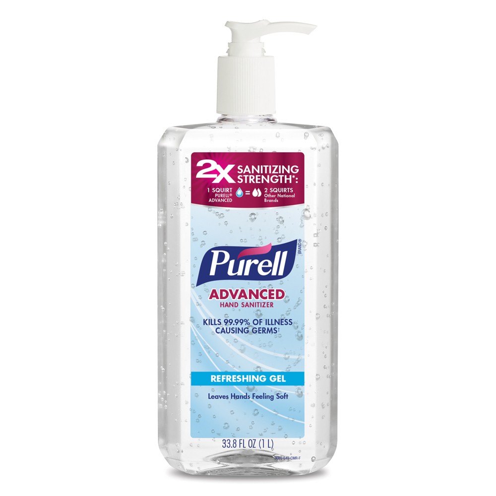 Purell Advanced Hand Sanitizer Gel, Original - 1 Liter