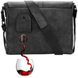 PortoVino Canvas Tote Bag that Holds and Pours 2 bottles of Wine
