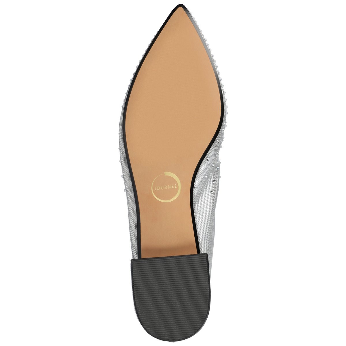Обувь Journee Collection Journee Women's Gracelynn Evening Ballet Flats, Silver 12 — фото 5