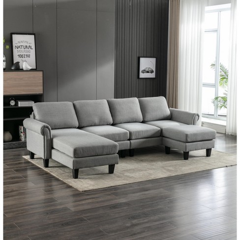 Convertible sectional deals sofa couch