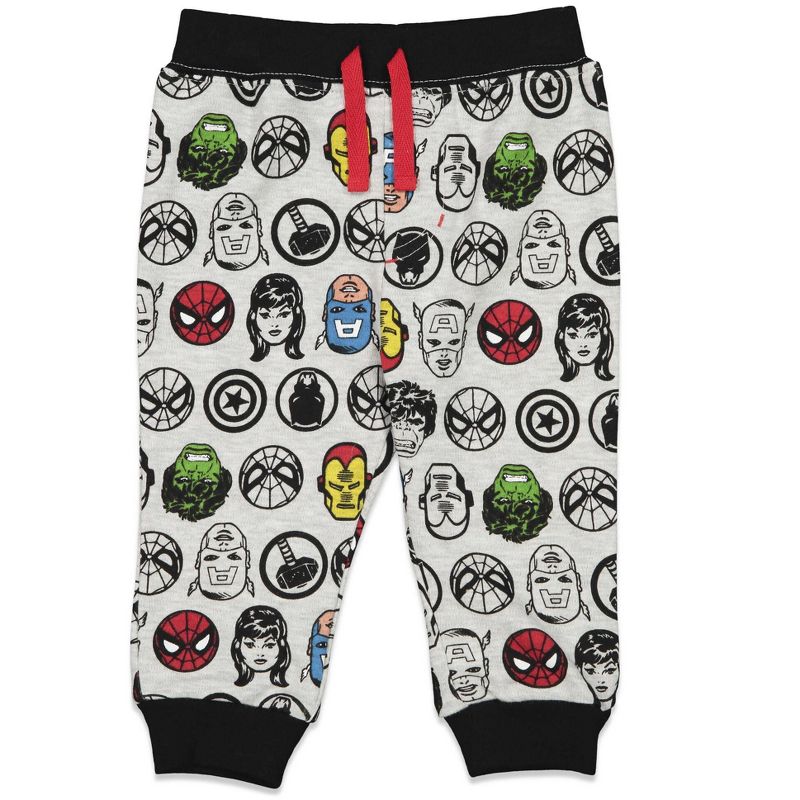 Marvel Avengers Hulk Black Panther Captain America Baby 2 Pack Pants Newborn to Infant, 3 of 9