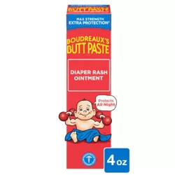 Boudreaux's BP Butt Paste Maximum Strength Diaper Rash Ointment - 4oz