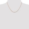 Black Bow Jewelry 1mm 14k Rose Gold Octagonal Box Chain Necklace - 2 of 4