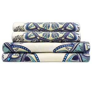 Ashley 4 Piece Printed Sheet Set, Double Brushed Microfiber by Sweet Home Collection® - 1 of 4