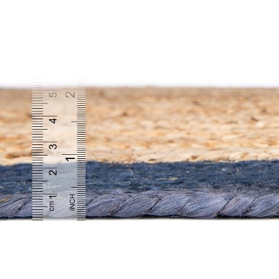 Handmade Natural Jute 9'x12' Rectangular Braided Rug