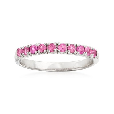 Ross-Simons 0.50 ct. t.w. Pink Sapphire Ring in Sterling Silver