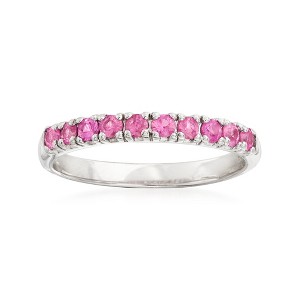 Ross-Simons 0.50 ct. t.w. Pink Sapphire Ring in Sterling Silver - 1 of 4