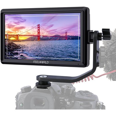 FEELWORLD FW568 V3 Upgrade 6 Inch Camera Field Monitor with 4k HDMI Ultra Bright Screen 3D Lut Small Full HD 1920 x 1080 IPS