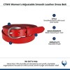CTM Women's Adjustable Smooth Leather Dress Belt - 3 of 4