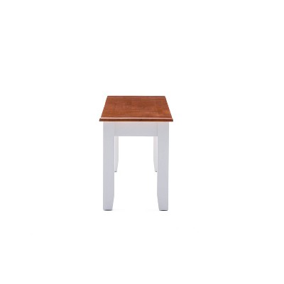 Bloomington 48" Cream and Honey Oak Shaker Bench