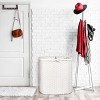 Seville Classics Modern Handwoven Round Laundry Room Hamper - 3 of 4