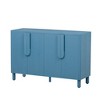 Okak Sideboard Cabinet, Bufft Cabinet with 4 Doors and 4 Shelves, Storage Cabinet for Living Room, Dining Room, Kitchen, Navy - 4 of 4