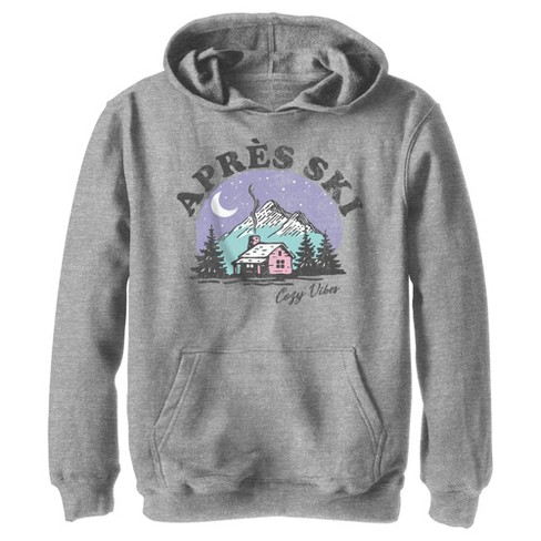 Boy's Lost Gods Après Ski Pull Over Hoodie - Athletic Heather - X Large