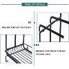 DOMETOUR Kitchen Sink Sponge Holder with Drainage Tray Kitchen Sink Storage Container Sponge Brush Soap Tray Metal Holder Black - 3 of 4