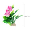 Unique Bargains Fish Tank Aquarium Decorations Plants Aquarium Decorations PE Ceramics Plants 5.91" - 4 of 4