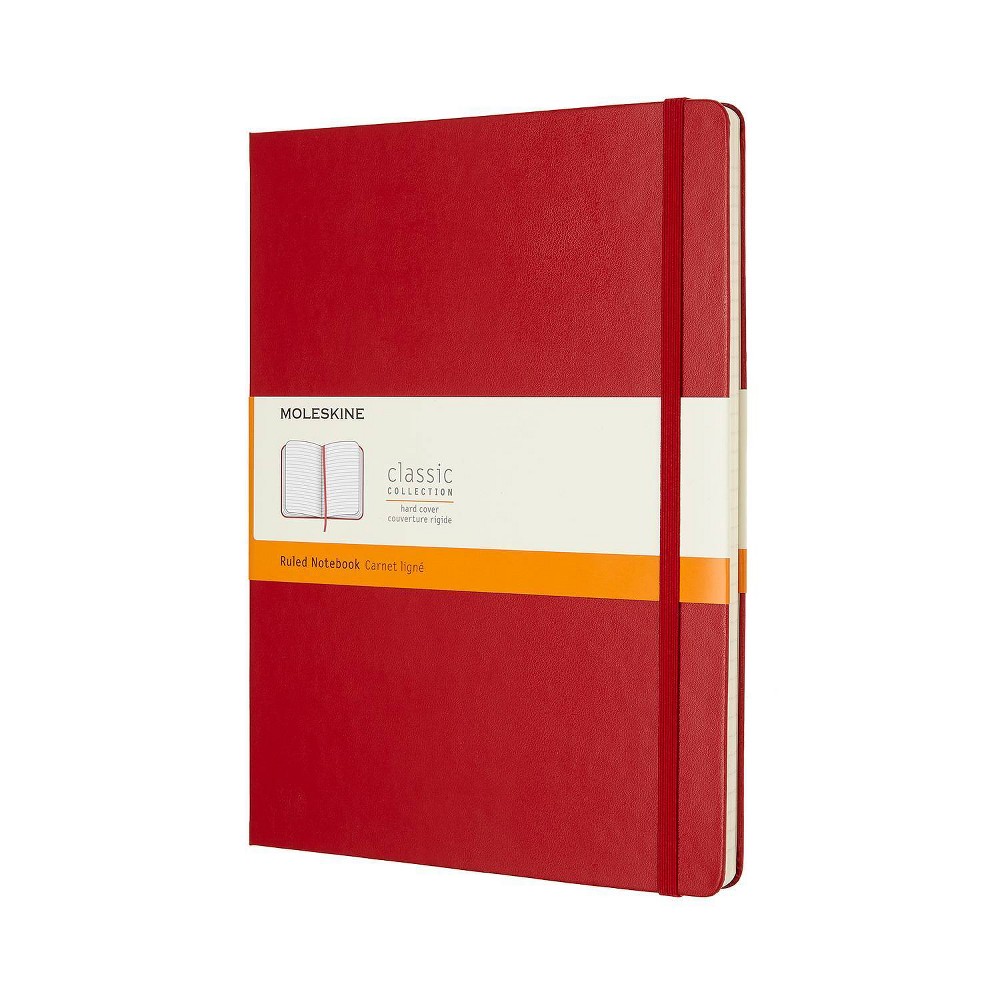 Moleskine Ruled Notebook XL Hard Cover Red