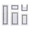 Hotel 5 PC Bath Rug 100% Premium Cotton Tufted Weave Two Tone Reversible Bathroom Rug, Super Soft Absorbent, Machine Washable Bath Mat - 2 of 4