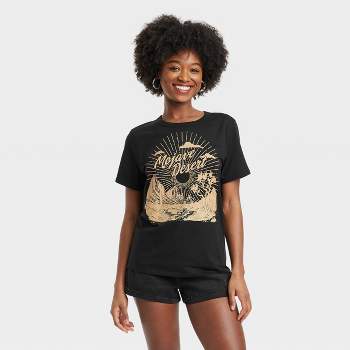 Women's Mojave Desert Short Sleeve Graphic T-Shirt - Black