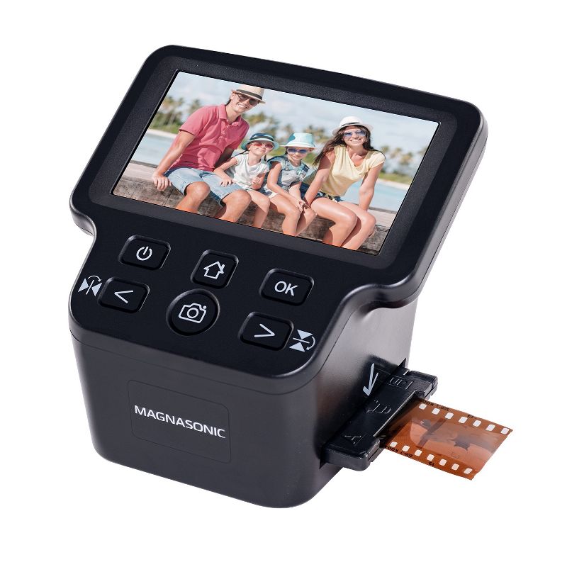 Magnasonic 24MP Film Scanner with Large 5" Display & HDMI, Converts 35mm/126/110/Super 8 Film & 135/126/110 Slides - Black, 1 of 10