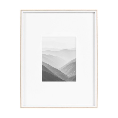 Classic White and Natural 16x20 Tabletop and Wall Photo Frame Set