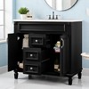 Mshliw 36 Inch Bathroom Vanity with Sink, Modern Freestanding Storage Cabinet with 2 Soft Closing Doors and 2 Drawers, Single Sink Bath Vanity(Gray) - 3 of 4
