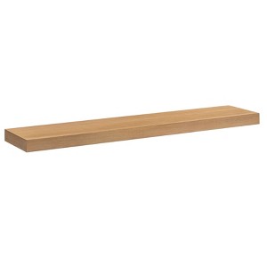 MH London Stealth 36" MDF & Mapa Burl Veneer Wall Mounted Shelves - 1 of 4