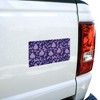 Peeps Purple Peeps In Garden Pattern Automotive Bumper Sticker - 4 of 4
