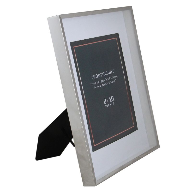 Northlight 14" Contemporary Rectangular 8" x 10" Photo Picture Frame - Silver and Clear, 3 of 6