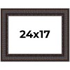 PosterPalooza | 3.5" Wide Ornate Brown Picture Frame - UV Acrylic, Backing Board, Hanging Hardware Included - 2 of 4