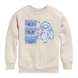 Boys' - Disney - Lilo & Stitch Graphic Long Sleeve Fleece Sweatshirt - 1 of 4